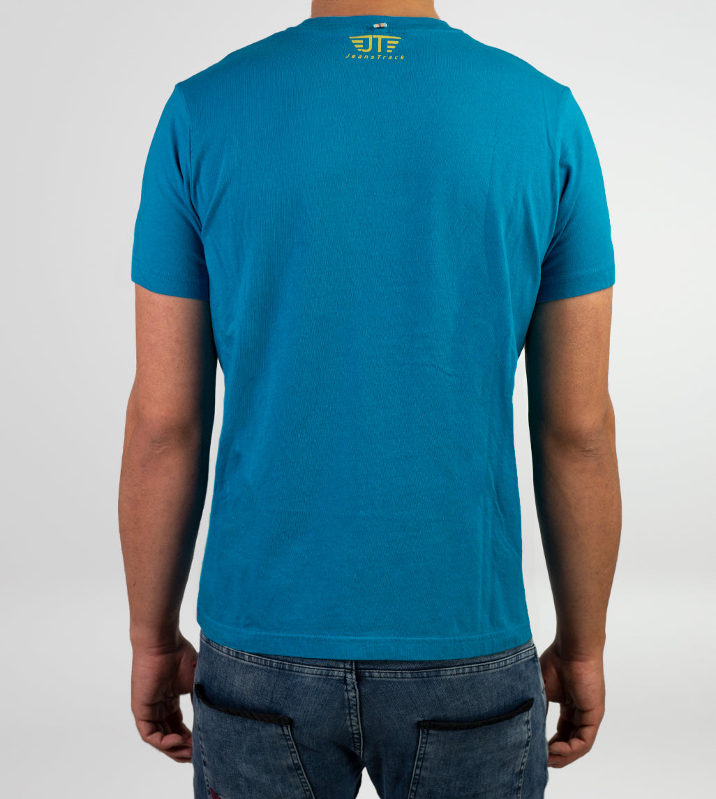 Maglietta in cotone biologico Crux Blue