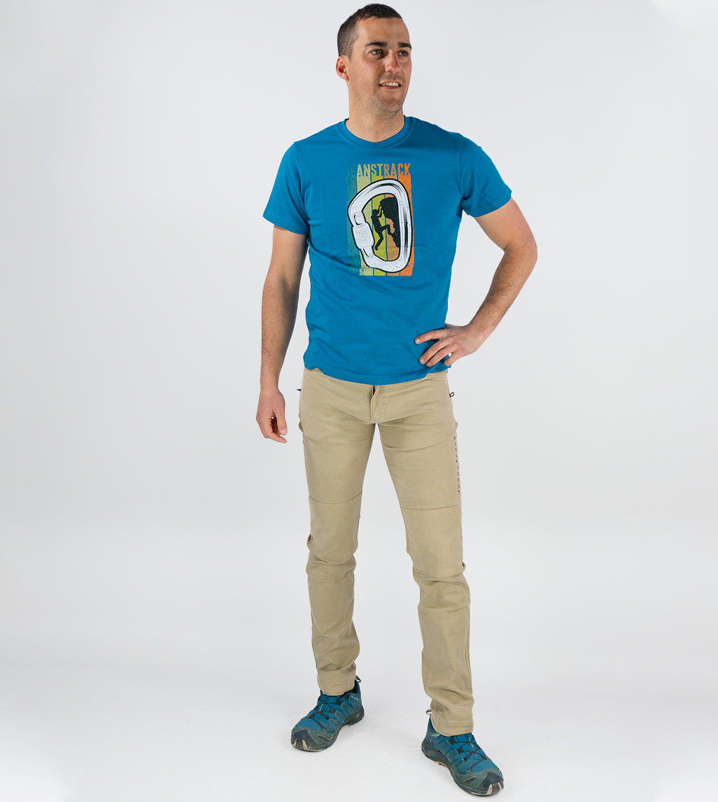 Maglietta in cotone biologico Crux Blue