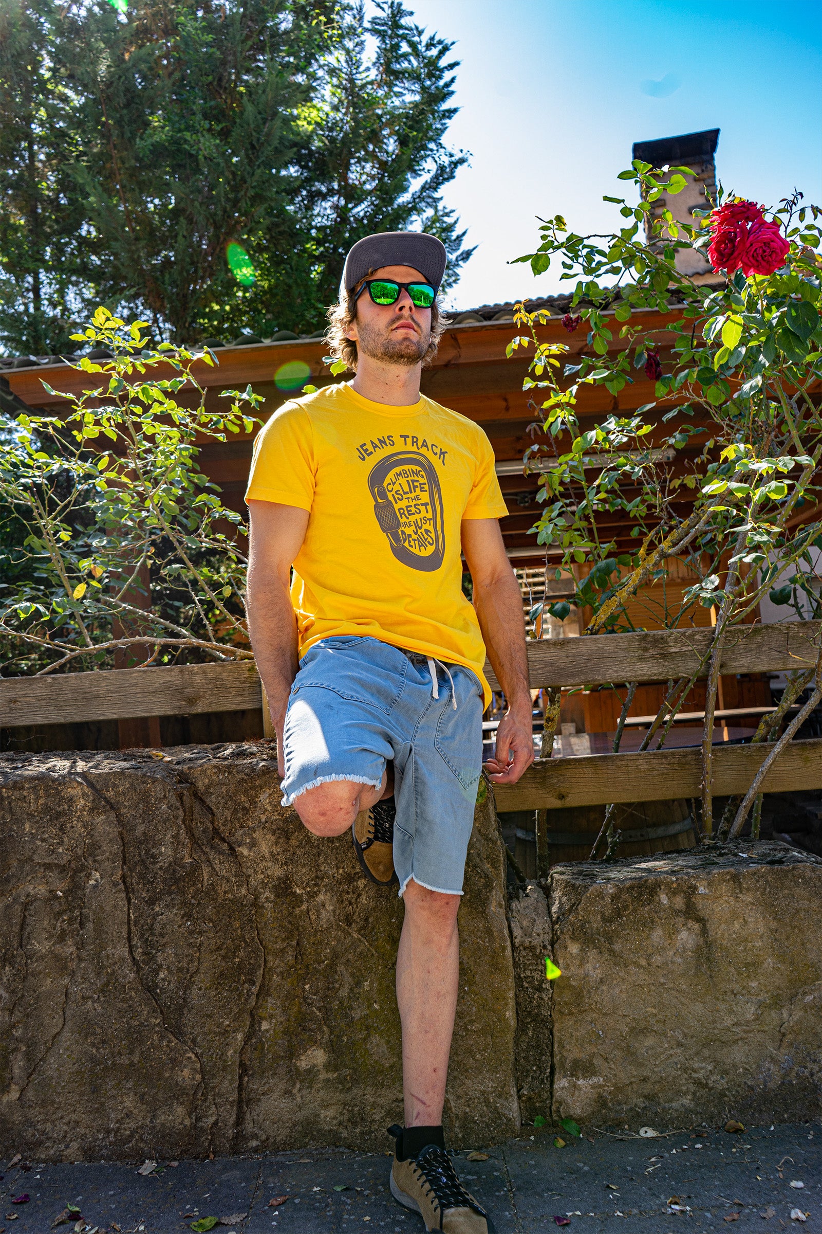 T-Shirt aus Bio-Baumwolle Presa Mustard