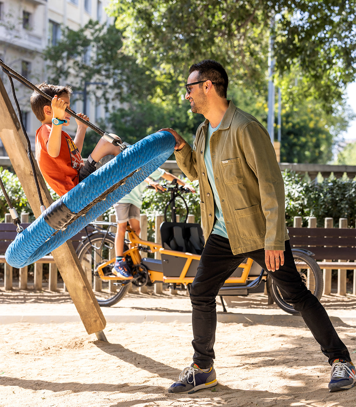 Pantaloni da ciclismo urbani unisex neri Berlin Jeans