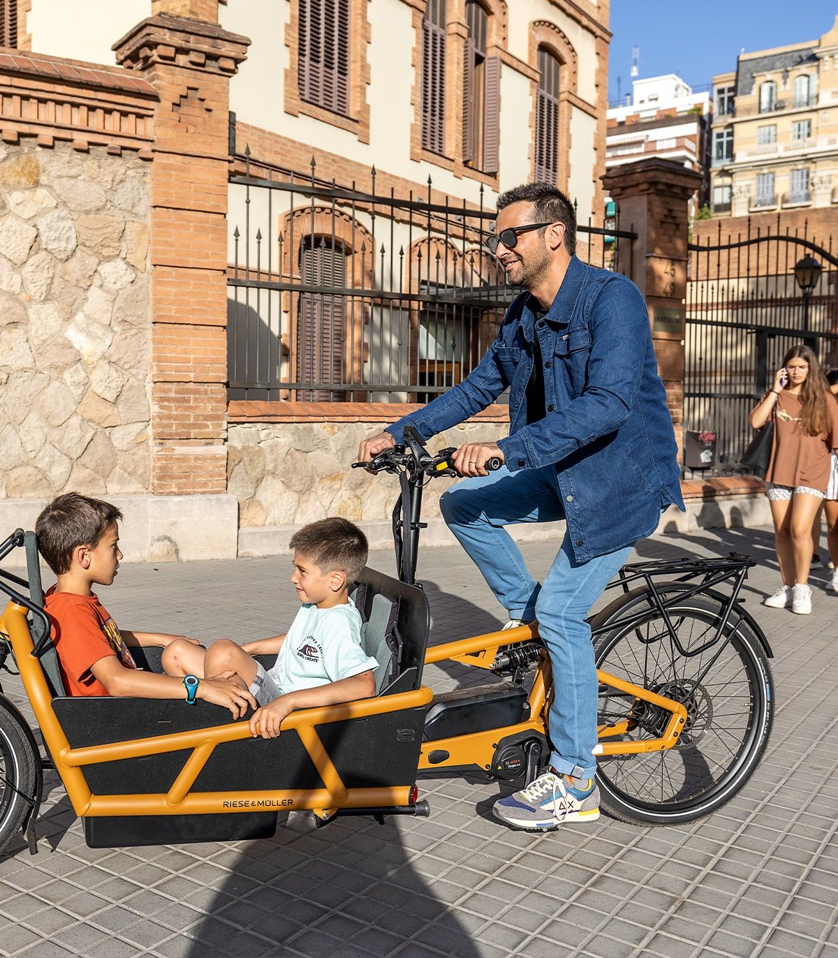 Pantalón Ciclismo Urbano Utrecht Jeans Bleach WR Hombre