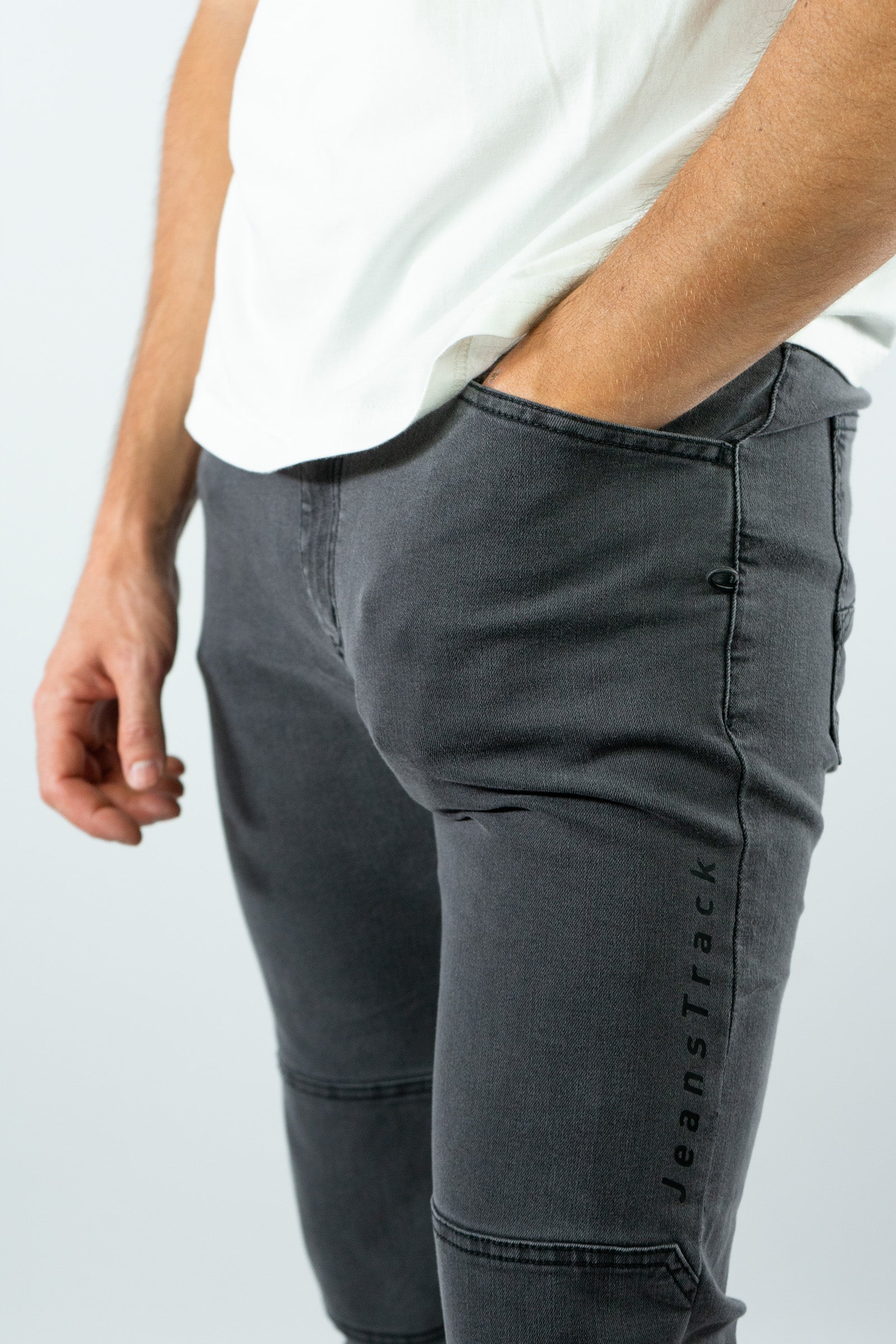 Pantalón Escalada - Trekking Roca Jeans Melanita Hombre