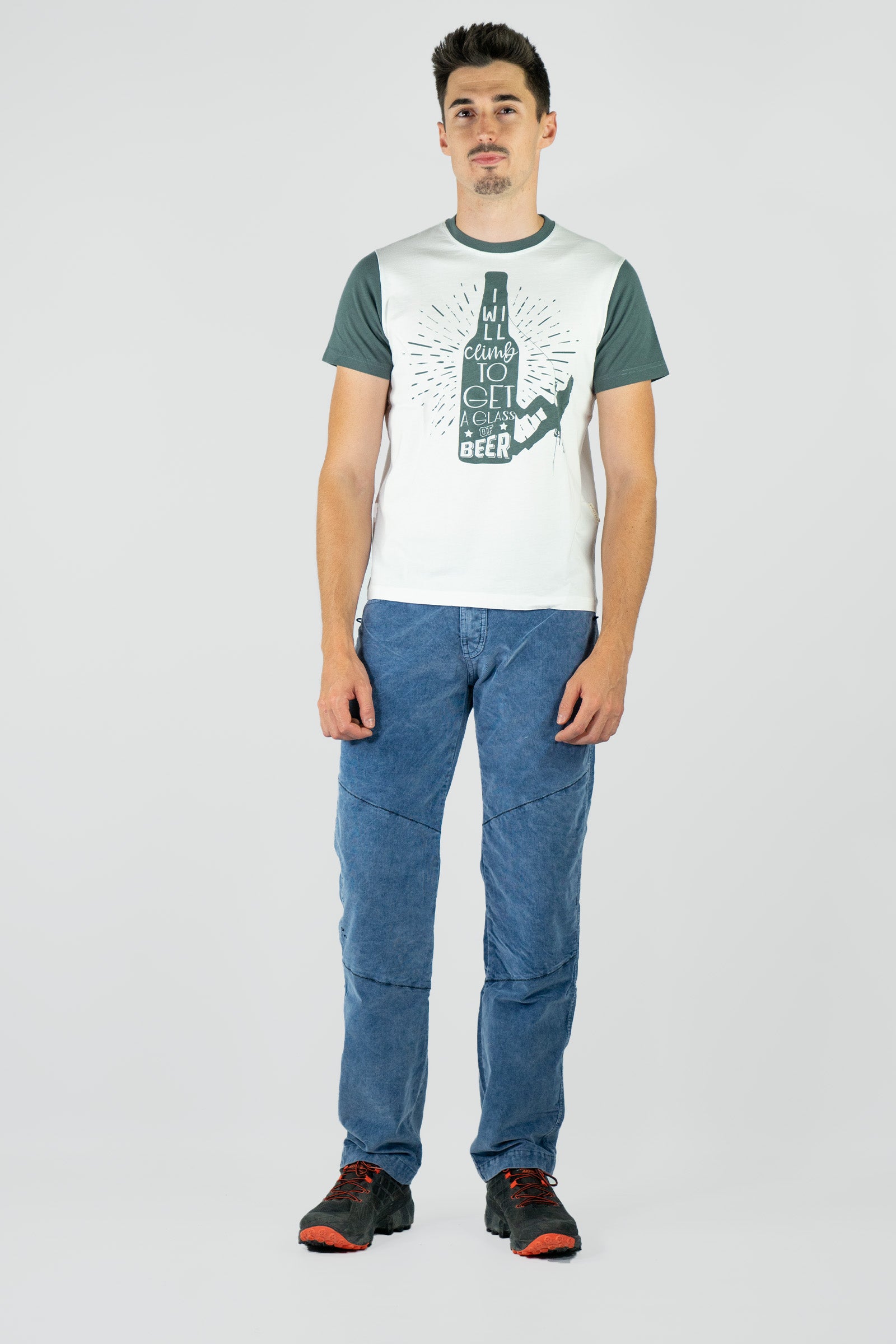 Pantaloni da trekking e arrampicata da uomo Turia Cord Lobelia