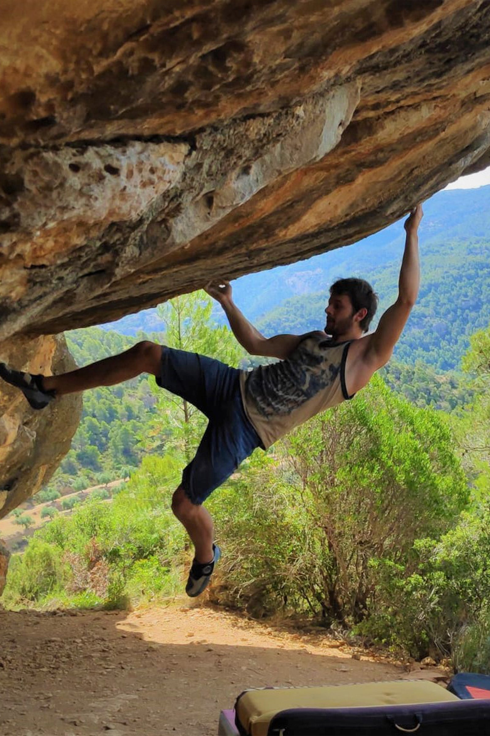 Turia BR jeans iris men's climbing and trekking shorts