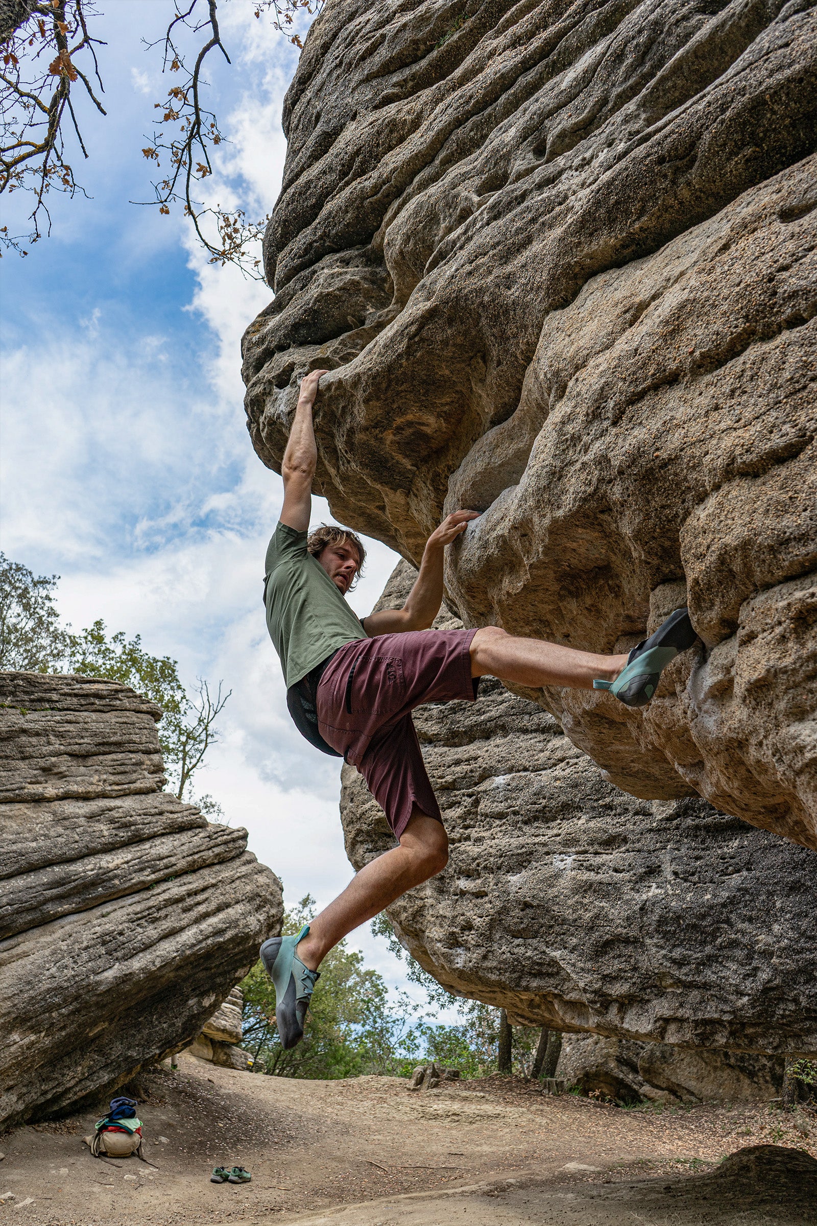 Pantaloni da trekking e arrampicata da uomo Turia BR Magnolia