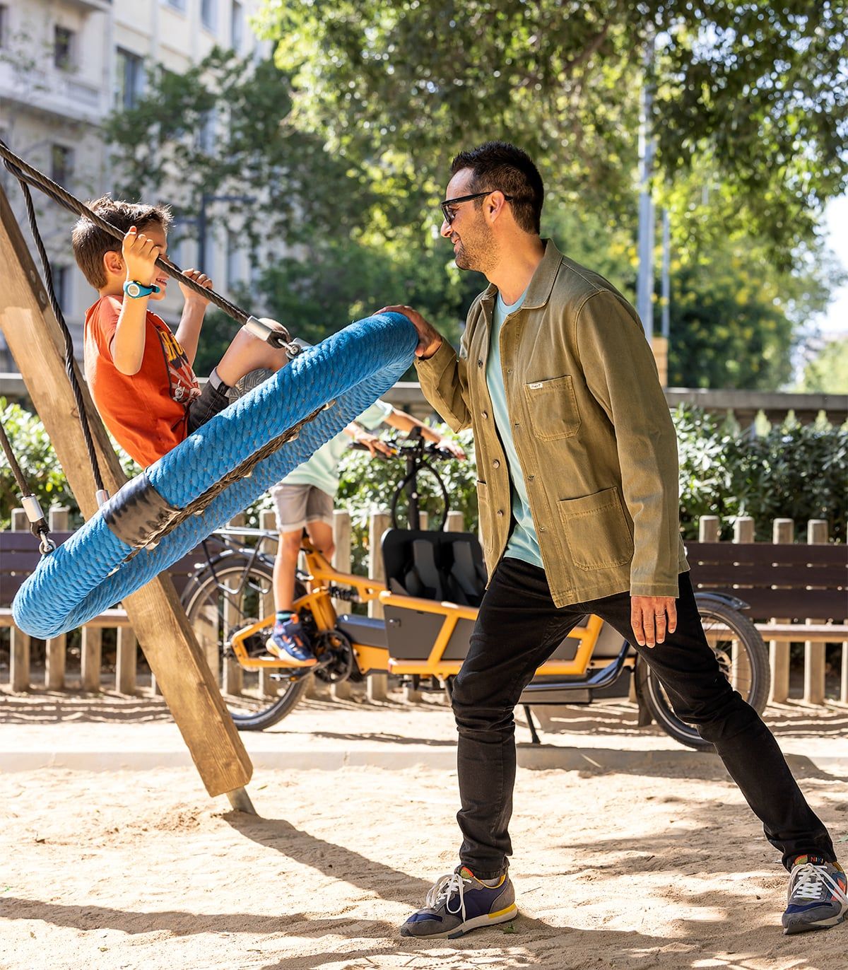 Chaqueta Ciclismo Urbano Dublin Khaki WR Hombre