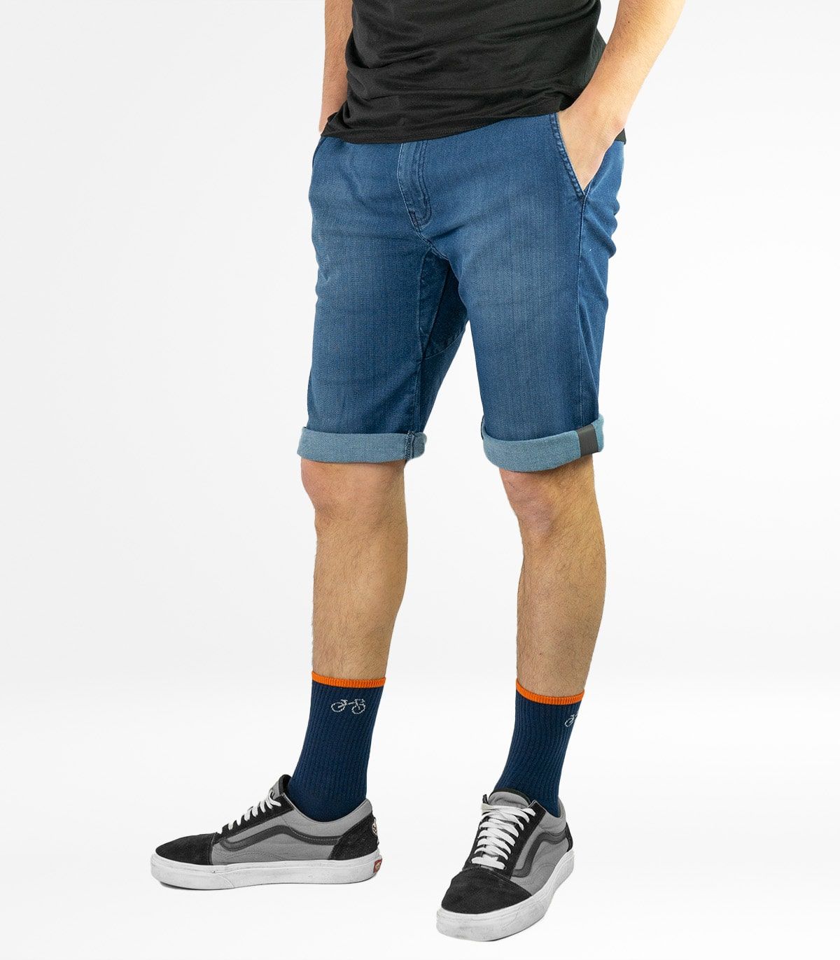 Pantalón Ciclismo Urbano Utrecht Short Jeans Stone Hombre