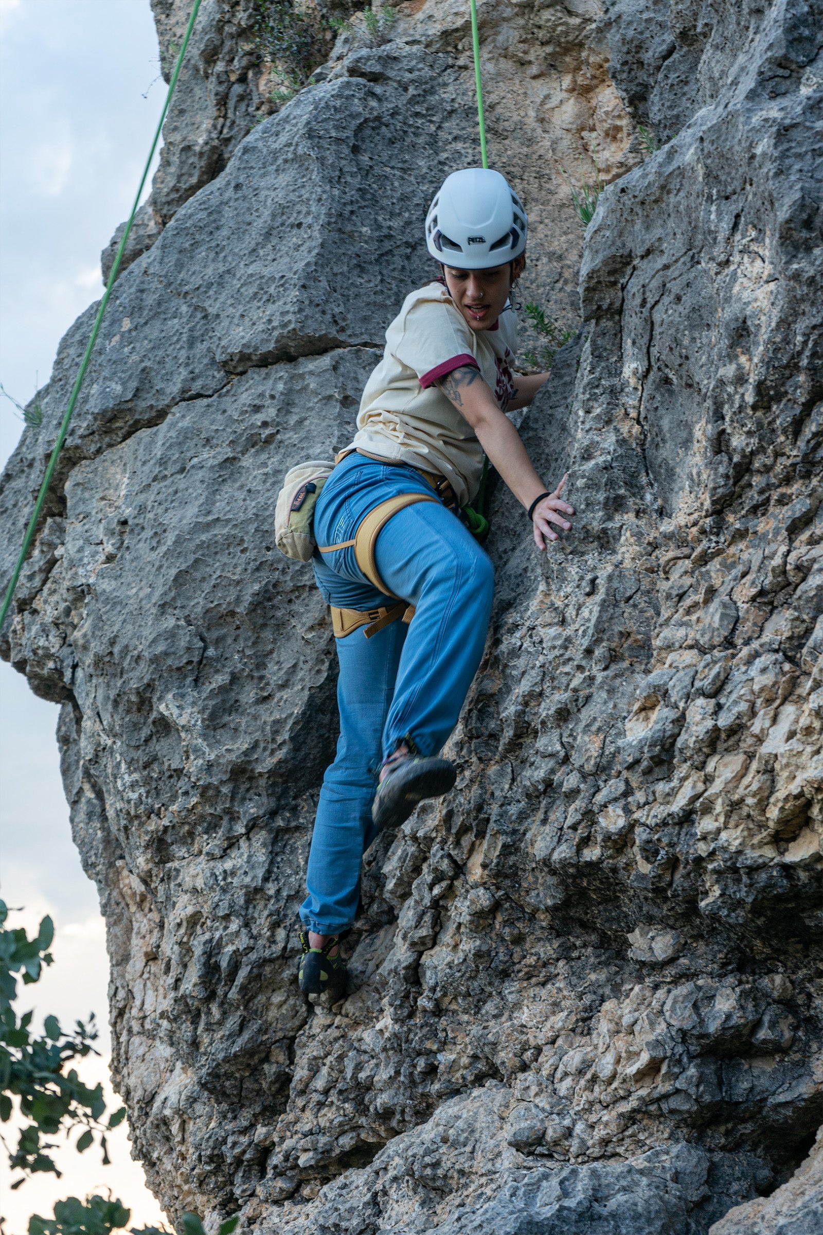 Pantaloni da arrampicata da donna Tarya Jeans Bleach