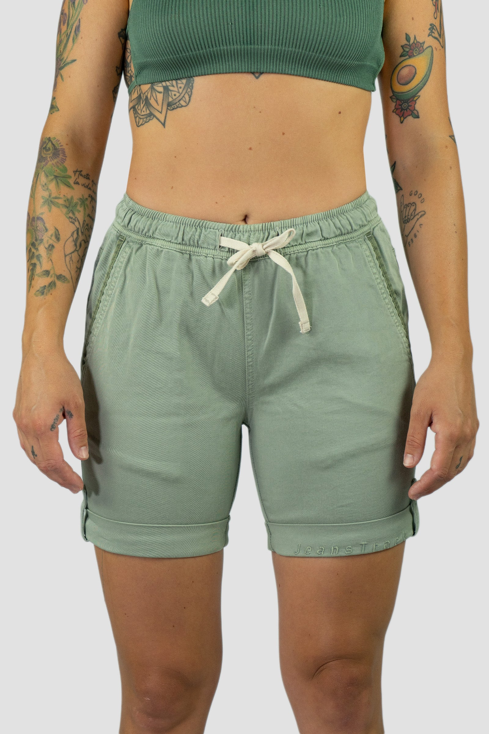 Kletter- und Trekking Shorts Shira Damen Olive
