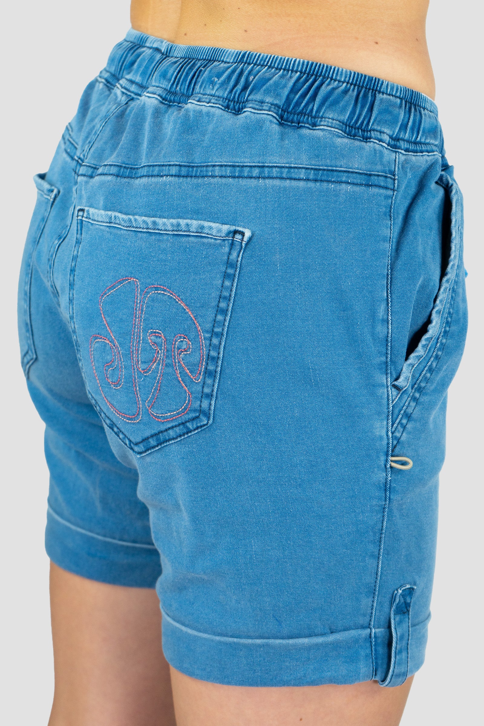 Kletter- und Trekking Shorts Shira Jeans Rinse Damen