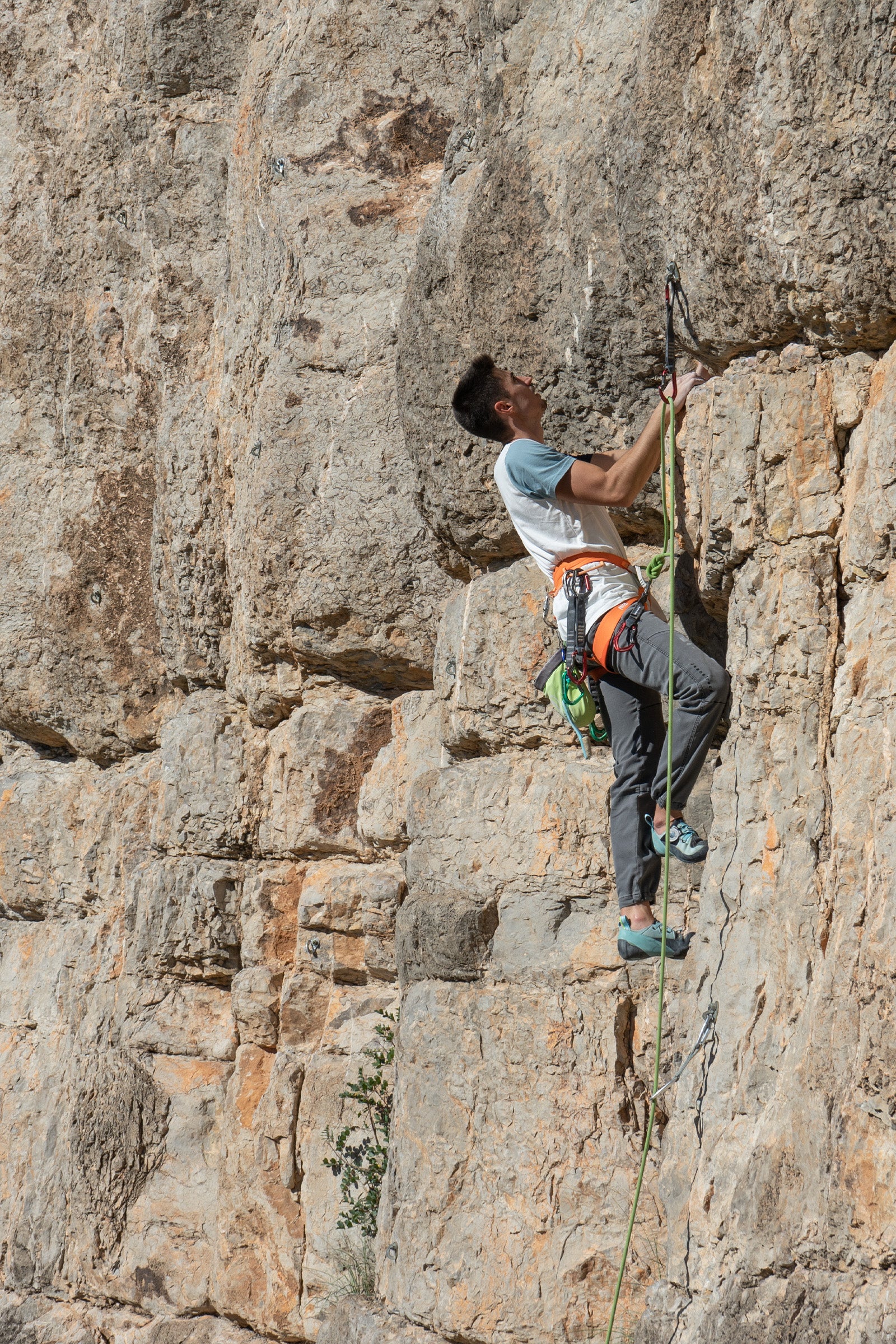 Turia Jeans Grey men's climbing and trekking denim trousers