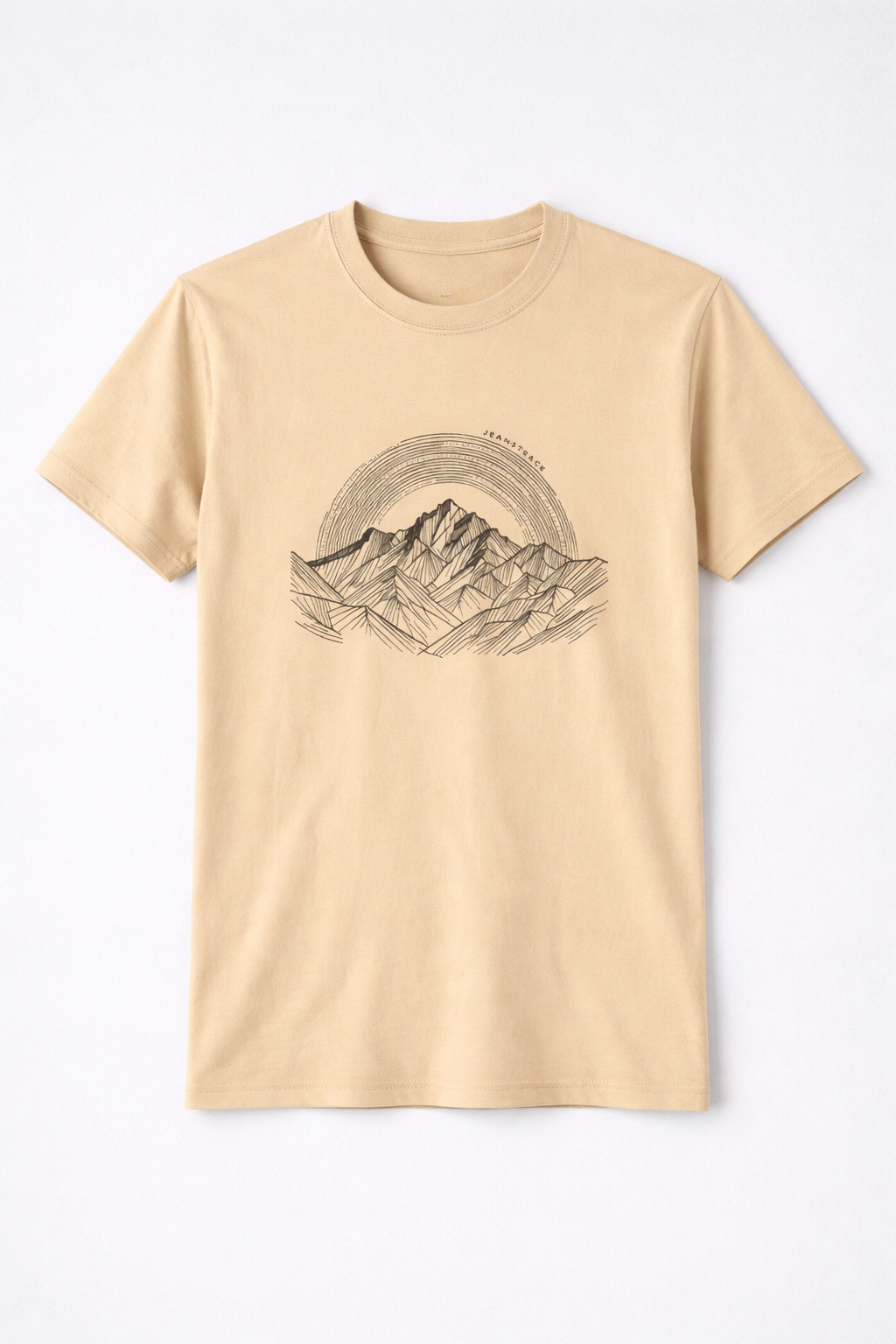 Kletter- und Trekking-T-Shirt Alpine Creme Unisex