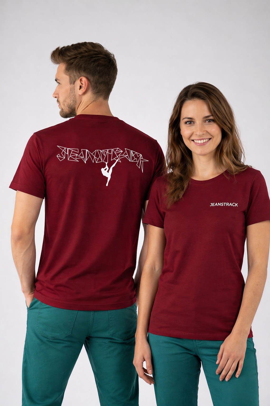 Kletter-T-Shirt Grip Wine Unisex