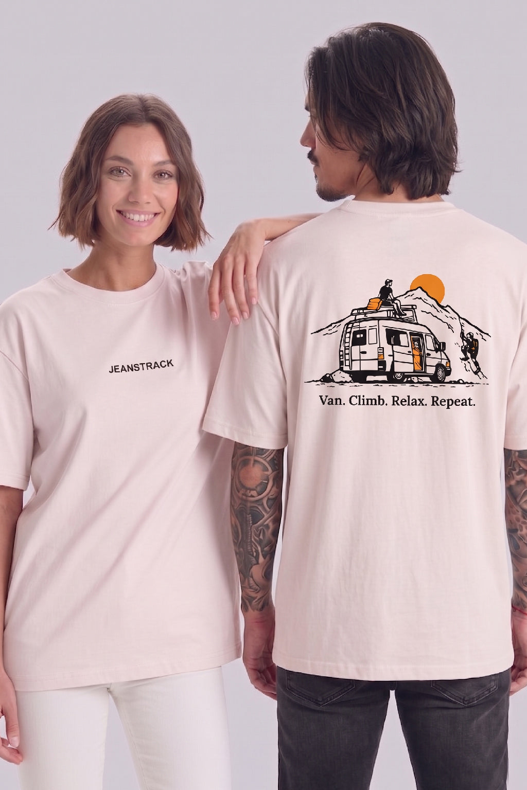 T-shirt d'escalade unisexe Nomad White